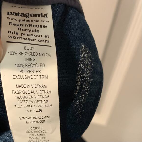 Patagonia Women's Outdoor Everyday Wide Leg Pants Size XXL Smolder Blue Ankle - Picture 8 of 10